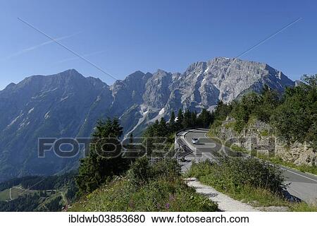 "Rossfeldstrasse, German Alpine Road, with Hohen Goll Mountain, Berchtesgadener Land district, Upper Bavaria, Bavaria, Germany, Europe" View Large Photo Image Stock Image - "Rossfeldstrasse, German Alpine Road, with Hohen Goll Mountain, Berchtesgadener Land district, Upper Bavaria, Bavaria, Germany, Europe". Fotosearch