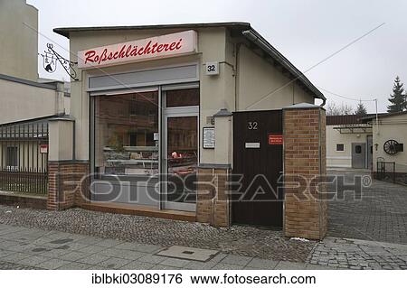 "Rossschlaechterei Bredel, a family business, Berlin's last horse butcher, since 1896, Spandau, Berlin, Berlin, Germany, Europe" View Large Photo Image Stock Photograph - "Rossschlaechterei Bredel, a family business, Berlin's last horse butcher, since 1896, Spandau, Berlin, Berlin, Germany, Europe". Fotosearch