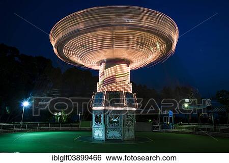 Stock Photograph - "Rotating swing ride, Ocean Park, Hong Kong Island, Hong Kong, China, Asia". Fotosearch