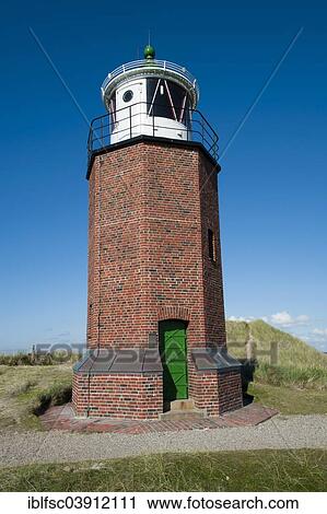 "Rotes Kliff Lighthouse, near Kampen, Sylt, North Frisia, Schleswig-Holstein, Germany, Europe" View Large Photo Image Stock Image - "Rotes Kliff Lighthouse, near Kampen, Sylt, North Frisia, Schleswig-Holstein, Germany, Europe". Fotosearch