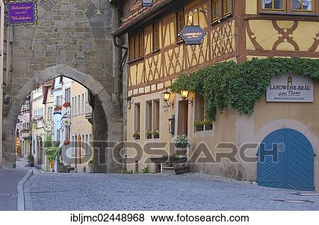 "Rothenburg ob der Tauber, Romantic Road, Romantische Strasse, Franconia, Bavaria, Germany, Europe" View Large Photo Image Stock Photo - "Rothenburg ob der Tauber, Romantic Road, Romantische Strasse, Franconia, Bavaria, Germany, Europe". Fotosearch