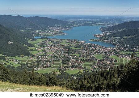 "Rottach Egern, Tegernsee lake at back, from Mt Wallenberg, Upper Bavaria, Bavaria, Germany, Europe" View Large Photo Image Stock Photo - "Rottach Egern, Tegernsee lake at back, from Mt Wallenberg, Upper Bavaria, Bavaria, Germany, Europe". Fotosearch