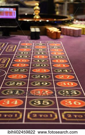 Stock Image - "Roulette table, casino". Fotosearch