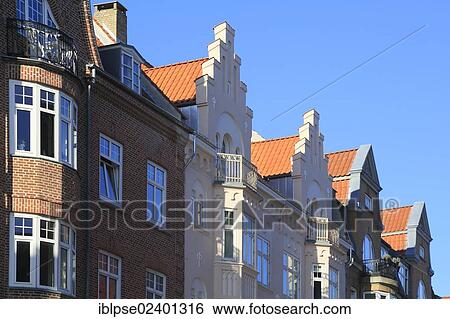 "Row of houses, Aalborg, northern Jutland, Denmark, Europe" View Large Photo Image Stock Photograph - "Row of houses, Aalborg, northern Jutland, Denmark, Europe". Fotosearch