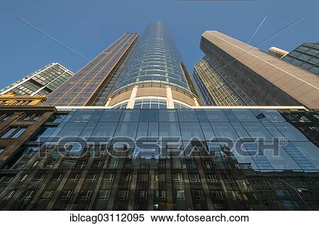 "Row of houses being reflected on facade of the Main Tower, Garden Tower on right, Innenstadt/Bankenviertel, Frankfurt am Main, Hesse, Germany, Europe" View Large Photo Image Stock Photography - "Row of houses being reflected on facade of the Main Tower, Garden Tower on right, Innenstadt/Bankenviertel, Frankfurt am Main, Hesse, Germany, Europe". Fotosearch
