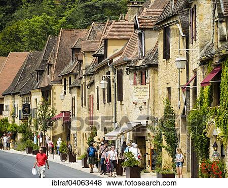 "Row of houses, La Roque-Gageac, Departement Dordogne, Perigord, region of Aquitaine, South of France, France, Europe" View Large Photo Image Stock Photo - "Row of houses, La Roque-Gageac, Departement Dordogne, Perigord, region of Aquitaine, South of France, France, Europe". Fotosearch