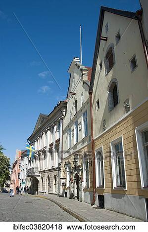 "Row of houses, Pikk, historic centre, Tallinn, Estonia, Baltic States, Europe" View Large Photo Image Stock Photo - "Row of houses, Pikk, historic centre, Tallinn, Estonia, Baltic States, Europe". Fotosearch