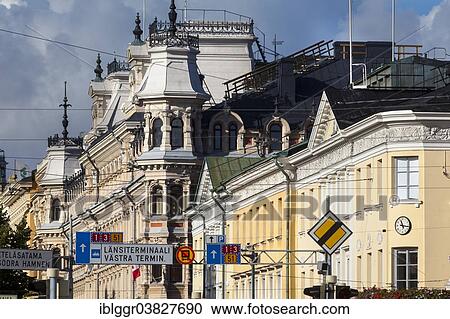 "Row of houses, Pohjoisesplanadi, Kruununhaka, Helsinki, Finland, Europe" View Large Photo Image Stock Image - "Row of houses, Pohjoisesplanadi, Kruununhaka, Helsinki, Finland, Europe". Fotosearch