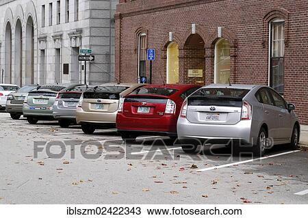 Row of Toyota Prius hybrid vehicles, Concord, New Hampshire, USA View Large Photo Image Stock Image - Row of Toyota Prius hybrid vehicles, Concord, New Hampshire, USA. Fotosearch