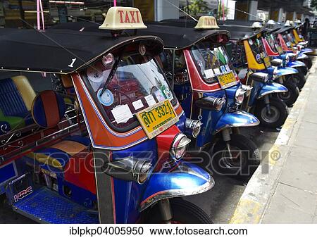 "Row of tuk-tuks, Bangkok, Thailand, Asia" View Large Photo Image Stock Image - "Row of tuk-tuks, Bangkok, Thailand, Asia". Fotosearch