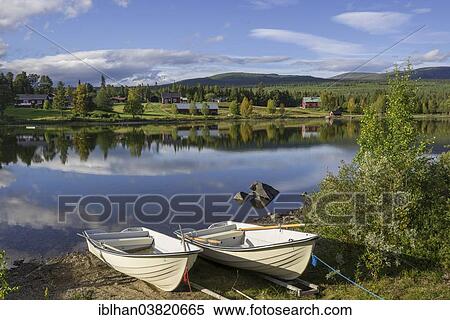 "Rowing boats on Arrenjarka Island, Norrbotten County, Sweden, Europe" View Large Photo Image Stock Photography - "Rowing boats on Arrenjarka Island, Norrbotten County, Sweden, Europe". Fotosearch
