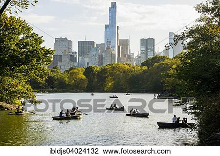 "Rowing Boats on The Lake, Central Park, Manhattan, New York, United States, North America" View Large Photo Image Stock Image - "Rowing Boats on The Lake, Central Park, Manhattan, New York, United States, North America". Fotosearch