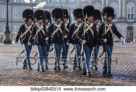 "Royal Life Guards in front of Amalienborg Palace, Copenhagen, Denmark, Europe" View Large Photo Image Picture - "Royal Life Guards in front of Amalienborg Palace, Copenhagen, Denmark, Europe". Fotosearch