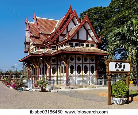 "Royal Pavilion at Hua Hin Railway Station, Hua Hin, Prachuap Khiri Khan province, Central Thailand, Thailand, Asia" View Large Photo Image Stock Image - "Royal Pavilion at Hua Hin Railway Station, Hua Hin, Prachuap Khiri Khan province, Central Thailand, Thailand, Asia". Fotosearch