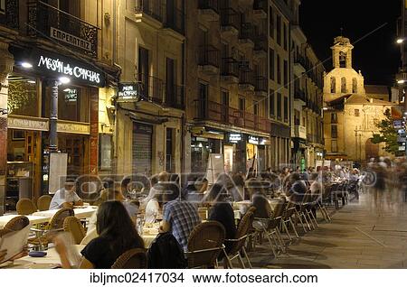 Picture - Rua Mayor street, Via de la Plata, Calle de la Rua Mayor, Salamanca, Castilla-Leon, Spain, Europe. Fotosearch