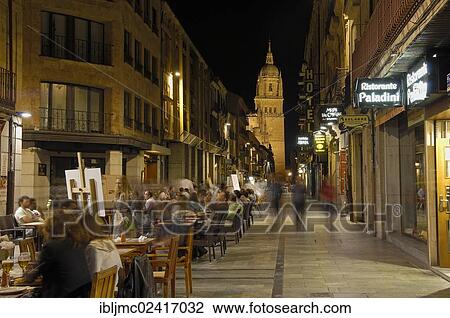 Rua Mayor street, Via de la Plata, Calle de la Rua Mayor, Salamanca, Castilla-Leon, Spain, Europe View Large Photo Image Stock Image - Rua Mayor street, Via de la Plata, Calle de la Rua Mayor, Salamanca, Castilla-Leon, Spain, Europe. Fotosearch