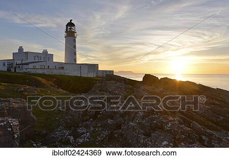 Rua Reidh Lighthouse at sunset, Melvaig, Gairloch, Wester Ross, Scotland, United Kingdom, Europe View Large Photo Image Stock Photo - Rua Reidh Lighthouse at sunset, Melvaig, Gairloch, Wester Ross, Scotland, United Kingdom, Europe. Fotosearch