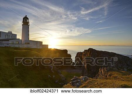 Rua Reidh Lighthouse, Sunset, Melvaig, Gairloch, Wester Ross, Scotland, United Kingdom, Europe View Large Photo Image Stock Image - Rua Reidh Lighthouse, Sunset, Melvaig, Gairloch, Wester Ross, Scotland, United Kingdom, Europe. Fotosearch