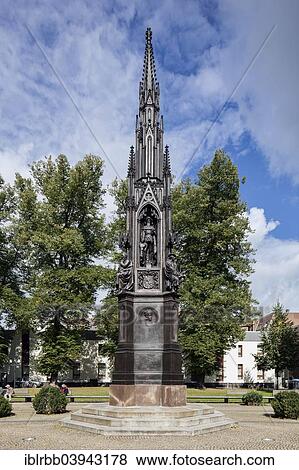 "Rubenow monument by Friedrich August Stuler, Hanseatic City of Greifswald, Mecklenburg-Western Pomerania, Germany, Europe" View Large Photo Image Stock Photo - "Rubenow monument by Friedrich August Stuler, Hanseatic City of Greifswald, Mecklenburg-Western Pomerania, Germany, Europe". Fotosearch