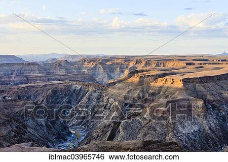 Stock Photograph - "Rugged landscape on the Fish River Canyon, Karas Region, Namibia, Namibia, Africa". Fotosearch