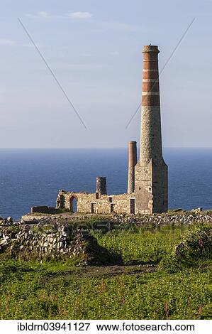 "Ruins and chimney of the crushing plant of the former tin and copper mine Levant Mine, Trewellard, Cornwall, United Kingdom, Europe" View Large Photo Image Stock Photo - "Ruins and chimney of the crushing plant of the former tin and copper mine Levant Mine, Trewellard, Cornwall, United Kingdom, Europe". Fotosearch