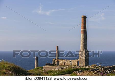 "Ruins and chimney of the crushing plant of the former tin and copper mine Levant Mine, Trewellard, Cornwall, United Kingdom, Europe" View Large Photo Image Stock Photo - "Ruins and chimney of the crushing plant of the former tin and copper mine Levant Mine, Trewellard, Cornwall, United Kingdom, Europe". Fotosearch