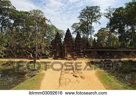 "Ruins of Banteay Srei, Banteay Srei, Siem Reap, Siem Reap Province, Cambodia, Asia" View Large Photo Image Stock Photograph - "Ruins of Banteay Srei, Banteay Srei, Siem Reap, Siem Reap Province, Cambodia, Asia". Fotosearch