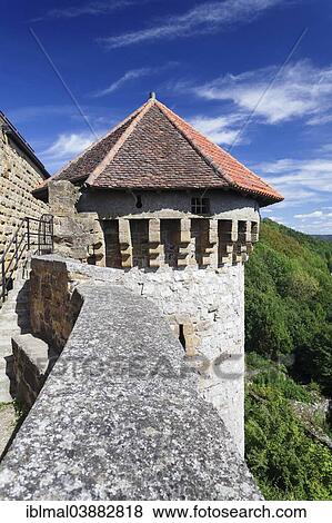 Stock Photo - "Ruins of Hohenrechberg Castle, Rechberg, Schwabisch Gmund, Ostalb district, Baden-Wurttemberg, Germany, Europe". Fotosearch