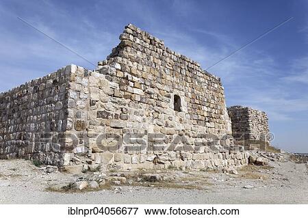Stock Photo - "Ruins of Kerak Castle, a crusader castle, built in 1140, at that time Crac des Moabites, Al Karak or Kerak, Jordan, Asia". Fotosearch