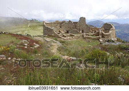 Stock Image - "Ruins of Marca Huamancuco, UNESCO World Heritage Site, Huamancuco, Peru, South America". Fotosearch