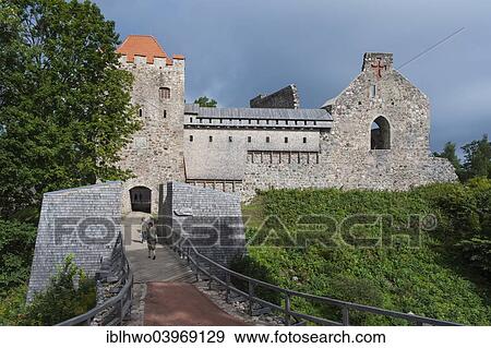 "Ruins of Sigulda Medieval Castle, built by the Livonian Brothers of the Sword, later incorporated into the Teutonic Order, Sigulda or Segewold, Latvia, Europe" View Large Photo Image Stock Photo - "Ruins of Sigulda Medieval Castle, built by the Livonian Brothers of the Sword, later incorporated into the Teutonic Order, Sigulda or Segewold, Latvia, Europe". Fotosearch