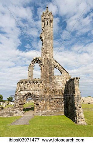 Stock Photo - "Ruins of St Andrews Cathedral, St Andrews, Fife, Scotland, United Kingdom, Europe". Fotosearch