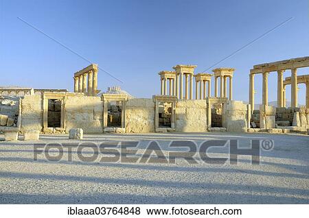 "Ruins of the ancient city of Palmyra in the morning light, UNESCO World Heritage Site, Palmyra, Tadmur, Palmyra District, Homs Governorate, Syria, Asia" View Large Photo Image Stock Photo - "Ruins of the ancient city of Palmyra in the morning light, UNESCO World Heritage Site, Palmyra, Tadmur, Palmyra District, Homs Governorate, Syria, Asia". Fotosearch
