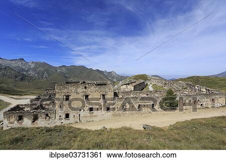 "Ruins of the barracks at Fort Central on Tenda Pass, Tende, Departement Alpes-Maritimes, Region Provence-Alpes-Cote d’Azur, France, Europe" View Large Photo Image Stock Image - "Ruins of the barracks at Fort Central on Tenda Pass, Tende, Departement Alpes-Maritimes, Region Provence-Alpes-Cote d’Azur, France, Europe". Fotosearch