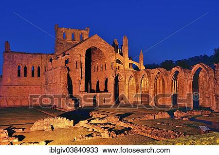 "Ruins of the Cistercian monastery of Melrose Abbey, 12th century, Melrose, Scottish Borders, Scotland, United Kingdom, Europe" View Large Photo Image Stock Image - "Ruins of the Cistercian monastery of Melrose Abbey, 12th century, Melrose, Scottish Borders, Scotland, United Kingdom, Europe". Fotosearch