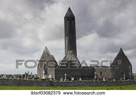 "Ruins of the Kilmacduagh Monastery, Kilmacduagh, County Galway, Ireland, Europe" View Large Photo Image Stock Photo - "Ruins of the Kilmacduagh Monastery, Kilmacduagh, County Galway, Ireland, Europe". Fotosearch