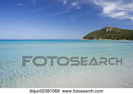 "Ruins of the Saracen tower on the beach of Cala Porto Giunco, Capo Cabonara, Villasimius, Sarrabus, Province of Cagliari, Sardinia, Italy, Europe" View Large Photo Image Stock Photo - "Ruins of the Saracen tower on the beach of Cala Porto Giunco, Capo Cabonara, Villasimius, Sarrabus, Province of Cagliari, Sardinia, Italy, Europe". Fotosearch