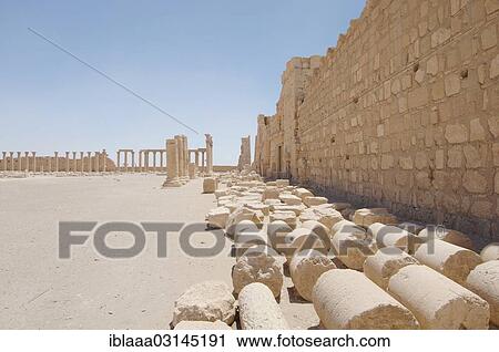 "Ruins of the Temple of Bel in the ancient city of Palmyra, Tadmur, Palmyra District, Homs Governorate, Syria, Asia" View Large Photo Image Stock Image - "Ruins of the Temple of Bel in the ancient city of Palmyra, Tadmur, Palmyra District, Homs Governorate, Syria, Asia". Fotosearch