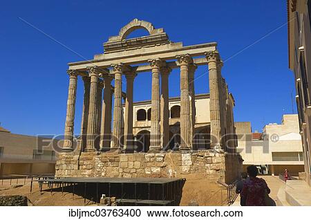 "Ruins of the Temple of Diana, part of the Archaeological Ensemble of Merida, UNESCO World Heritage site, Emerita Augusta, Merida, Extremadura, Spain, Europe" View Large Photo Image Stock Image - "Ruins of the Temple of Diana, part of the Archaeological Ensemble of Merida, UNESCO World Heritage site, Emerita Augusta, Merida, Extremadura, Spain, Europe". Fotosearch