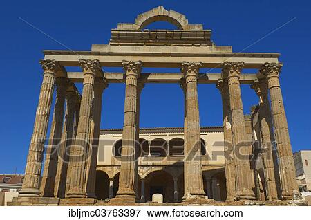 "Ruins of the Temple of Diana, part of the Archaeological Ensemble of Merida, UNESCO World Heritage site, Emerita Augusta, Merida, Extremadura, Spain, Europe" View Large Photo Image Stock Photo - "Ruins of the Temple of Diana, part of the Archaeological Ensemble of Merida, UNESCO World Heritage site, Emerita Augusta, Merida, Extremadura, Spain, Europe". Fotosearch