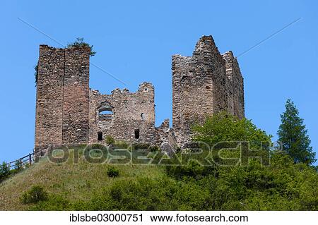 "Ruins of Tschanueff Castle near Ramosch, Val Sinestra, Ramosch, Engadin, Unterengadin,, Canton of Graubunden, Switzerland, Europe" View Large Photo Image Stock Image - "Ruins of Tschanueff Castle near Ramosch, Val Sinestra, Ramosch, Engadin, Unterengadin,, Canton of Graubunden, Switzerland, Europe". Fotosearch