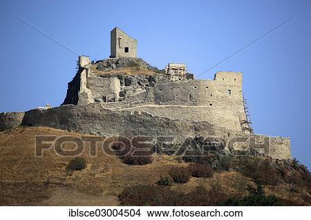 Picture - "Rupea Castle, ruins of a peasant fortress, Rupea, Transylvania, Romania, Rupea, Siebenburgen, Romania, Europe". Fotosearch