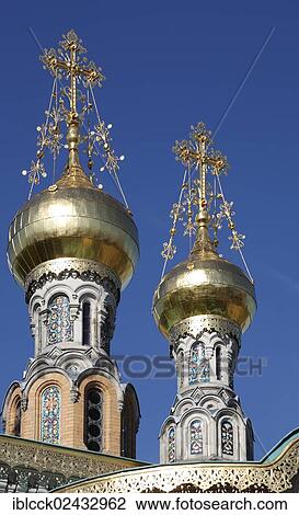 "Russian Chapel, Mathildenhoehe, Darmstadt, Hesse, Germany, Europe" View Large Photo Image Stock Image - "Russian Chapel, Mathildenhoehe, Darmstadt, Hesse, Germany, Europe". Fotosearch