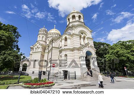 "Russian Orthodox Church, Nativity Cathedral, Kristus Piedzimsanas pareizticigo Cathedral, Riga, Latvia, Europe" View Large Photo Image Stock Image - "Russian Orthodox Church, Nativity Cathedral, Kristus Piedzimsanas pareizticigo Cathedral, Riga, Latvia, Europe". Fotosearch