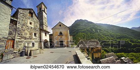 "Rustic mountain peasant village of Corippo with stone houses and church, Val Verzasca, Ticino, Swiss Alps, Switzerland, Europe" View Large Photo Image Stock Image - "Rustic mountain peasant village of Corippo with stone houses and church, Val Verzasca, Ticino, Swiss Alps, Switzerland, Europe". Fotosearch