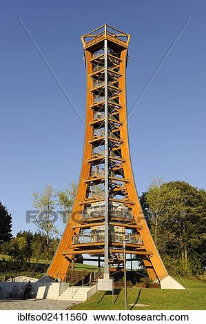 Stock Image - Saale Tower near Burgk, Thuringia, Germany, Europe, PublicGround, Europe. Fotosearch