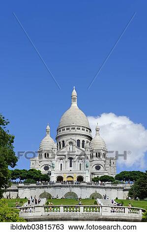 Stock Image - "Sacre-Coeur, Montmartre, Paris, France, Europe". Fotosearch