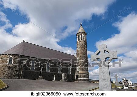 Stock Image - "Sacred Heart Catholic Church, Money Beg, County Donegal, Republic of Ireland, Europe". Fotosearch