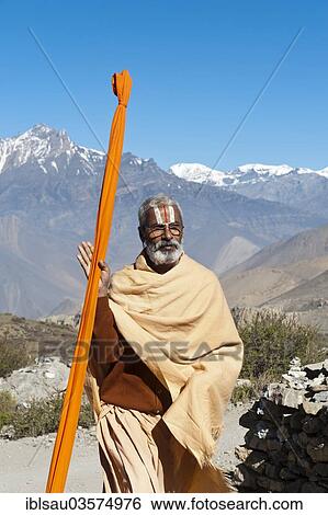 "Sadhu, holy man, pilgrim of Lord Vishnu, Muktinath, Lower Mustang, Nepal, Asia" View Large Photo Image Stock Photograph - "Sadhu, holy man, pilgrim of Lord Vishnu, Muktinath, Lower Mustang, Nepal, Asia". Fotosearch