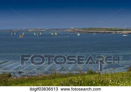 "Sailing boats in the bay near Landeda, Brittany, France, Europe" View Large Photo Image Stock Image - "Sailing boats in the bay near Landeda, Brittany, France, Europe". Fotosearch